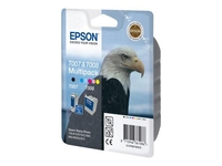 Epson Original T007&T008 Druckerpatronen MultiPack schwarz cyan magenta gelb cyan hell magenta hell (C13T00740310)
