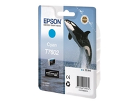Epson Original T7602 Druckerpatrone cyan 25, 9ml (C13T76024010)