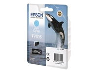Epson Original T7605 Druckerpatrone Light Cyan 25, 9ml (C13T76054010)