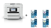 Epson WorkForce Pro WF-C4810DTWF Tintenstrahl-Multifunktionsgerät + 1 Set Original Tinte