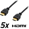 Equip HDMI-Kabel 3m schwarz 5er Pack