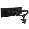 Ergotron LX Dual Monitorarm für zwei Monitore bis 68, 58 cm 27 Zoll nebeneinander Tischhalterung schwarzmatt