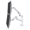 Ergotron LX Dual Monitorarm Tischhalterung für zwei Monitore bis 60, 96 cm (24 Zoll) weiß