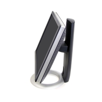 Ergotron Neo-Flex Monitor Standfuß für einen Monitor bis 7, 2kg schwarz/silber