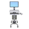 Ergotron WorkFit-C Single LD mobiler Steh-Sitz Arbeitsplatz für ein Display bis 68, 58 cm 27 Zoll