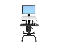 Ergotron WorkFit-C Single LD mobiler Steh-Sitz Arbeitsplatz für ein Display bis 76, 2 cm 30 Zoll