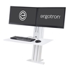 Ergotron WorkFit-SR Dual Steh-Sitz-Arbeitsplatz für 2 Bildschirme bis 60, 96 cm (24")