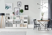 Esselte Aufbewahrungsboxen LEITZ Box Home Cube weiß 3St. 33, 0 l - 32, 0 x 36, 5 x 31, 5 cm weiß