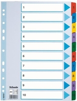 Esselte Ordnerregister A4 nummeriert - 10-teilig