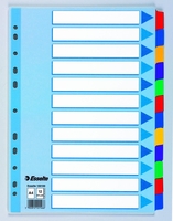 Esselte Register Register A4 Mylar 12-tlg. weiß