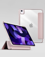 eSTUFF Boston Flip-Hülle für das Apple iPad 10. Generation,  10.9" - Pink/Clear (Bulk)