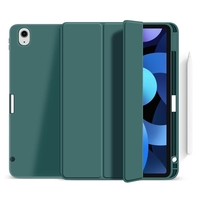 eSTUFF Miami Pencil Case für das iPad 10. Generation,  10.9" - Dark Green PU leather/Clear (Bulk)