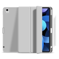 eSTUFF Miami Pencil Case für das iPad 10. Generation,  10.9" - Grey PU leather/Clear (Bulk)