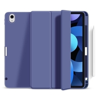 eSTUFF Miami Pencil Case für das iPad 10. Genertion,  10.9" - Purple PU leather/Clear (Bulk)