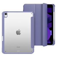 eSTUFF New York Pencil-Case für das iPad 10. Generation,  10.9" - Lavendel/Clear (Bulk)