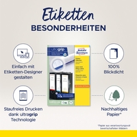 Etiketten für Ordnerrücken