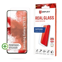 E.V.I. Displex Full Cover Real Glass + Case für Samsung Galaxy S21 FE