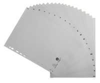 Exacompta Register Register A4 PP grau 20tlg A-Z Grau