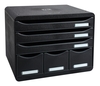 Exacompta Schubladenboxen STORE-BOX 306714D DIN A4+ quer 35, 5 x 27, 0 x 27, 1 cm
