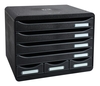 Exacompta Schubladenboxen STORE-BOX 307714D DIN A4+ quer 35, 5 x 27, 0 x 27, 1 cm