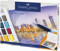 FABER-CASTELL 169736 Aquarellfarben farbsortiert
