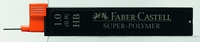FABER-CASTELL Bleistiftminen FABER Feinminen 1, 0mm Hb 12er HB Schwarz