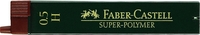 FABER-CASTELL Bleistiftminen Super-P.Finemine 0, 5 H 12st H Schwarz