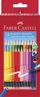 FABER-CASTELL Buntstifte Buntstift radierbar 24er Mehrfarbig