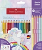 FABER-CASTELL Buntstifte Faber Buntst Colour Grip 18+6 Mehrfarbig
