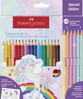 FABER-CASTELL Buntstifte Faber Buntst Colour Grip 18+6 Mehrfarbig