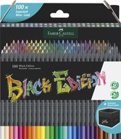 FABER-CASTELL Buntstifte Faber Buntstifte Black Ed100er Mehrfarbig