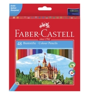 FABER-CASTELL Buntstifte FABER Farbstifte Castle, 48 St. Mehrfarbig