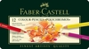 FABER-CASTELL Buntstifte FABER Farbst.Polychromos 12St. Mehrfarbig
