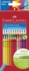 FABER-CASTELL Buntstifte Farbstifte Colour GRIP, 24er-P. Mehrfarbig