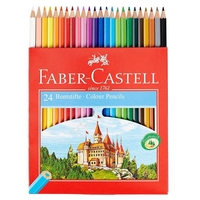 FABER-CASTELL CASTLE Buntstifte farbsortiert - 24 Stück