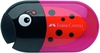 FABER-CASTELL Dosenspitzer doppelt Schwarz (schwarz/rot)