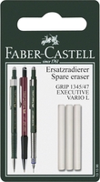 FABER-CASTELL Ersatzradiergummis Ersatzradierer Grip 1345/1347 weiß