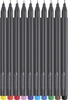 FABER-CASTELL Fineliner Finepen Grip 0.4 mm Mehrfarbig