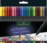 FABER-CASTELL Fineliner Finepen Grip 0.4 mm Mehrfarbig