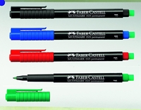 FABER-CASTELL Folienstifte Multimark 1513 F permanent 0.6 mm Mehrfarbig