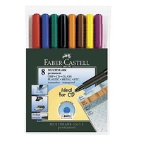 FABER-CASTELL Folienstifte Multimark 1513 F permanent 0.6 mm Mehrfarbig