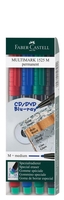 FABER-CASTELL Folienstifte Multimark 1525 M permanent 1.0 mm Mehrfarbig