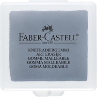 FABER-CASTELL Knetgummis FABER Knetrummi Radierer , grau Grau