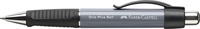 FABER-CASTELL Kugelschreiber KS Grip Plus Ball M stone grey 0.5 mm Blau