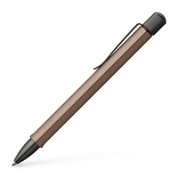 FABER-CASTELL Kugelschreiber Kugelschreiber Hexo bronze 0.6 mm Schwarz