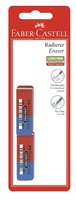 FABER-CASTELL Radiergummis 2xRadierer Latex-free BK Rot