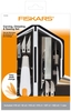 FISKARS® Cuttermesser-Set FISKARS Messer Set 12tlg. 21 cm weiß,  orange