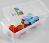 flink & sauber Aufbewahrungsboxen F&S Allzweckbox mitel m.Deckel 5, 0 l - 33, 5 x 19, 0 x 11, 0 cm transparent
