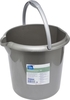 flink & sauber Putzeimer 10, 0 l Grau