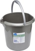 flink & sauber Putzeimer 10, 0 l Grau